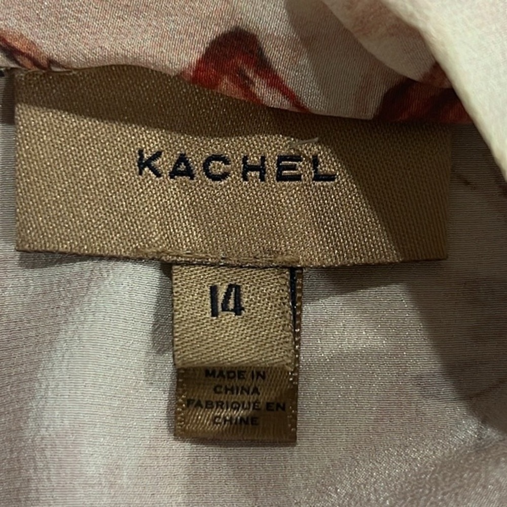 Kachel Anthropologie sedona sunrise silk floral animal print midi/maxi dress 14 - Picture 9 of 12